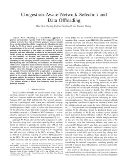 Congestion-Aware Network Selection and Data Offloading