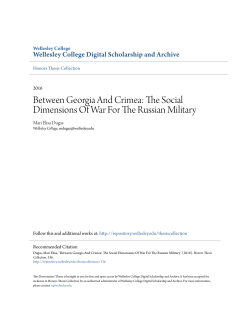 Between Georgia And Crimea: The Social Dimensions Of War For
