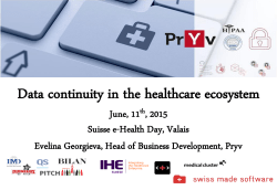 Data continuity in the healthcare ecosystem