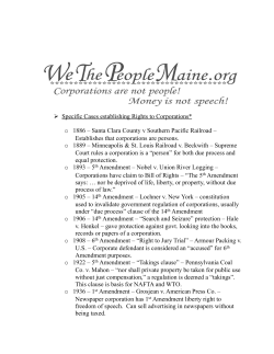 How corporations legally became people