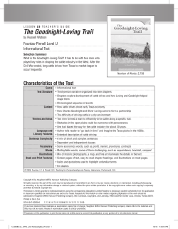 The Goodnight-Loving Trail - Houghton Mifflin Harcourt