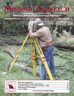 Dec. 2006 - Missouri Society of Professional Surveyors