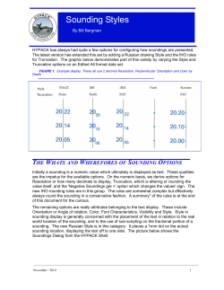 Sounding Styles