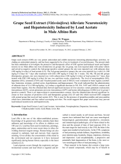 Grape Seed Extract (Vitisvinifera) Alleviate Neurotoxicity and