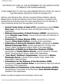 the people of cuba vs