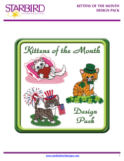 kittens of the month design pack