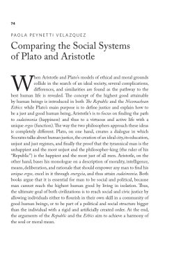 Comparing the Social Systems of Plato and Aristotle