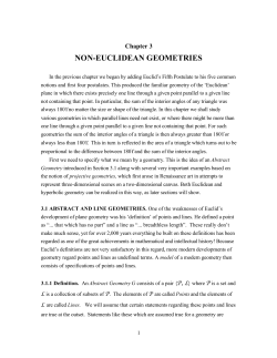 non-euclidean geometries