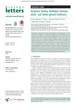 and below-ground herbivores