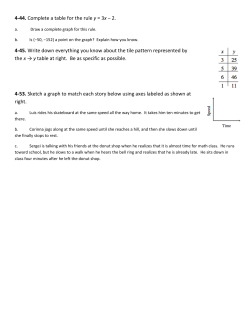 4-44. Complete a table for the rule y = 3x &minus; 2. 4
