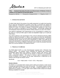 in Ambient Air by Reduced Gas Detection (RGD)