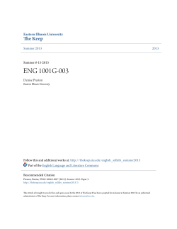 ENG 1001G-003 - The Keep