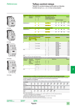 TeSys control relays