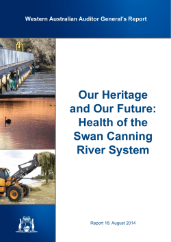 Health of the Swan Canning River System