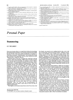 Personal Paper