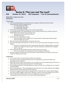Series 8: &ldquo;The Law and The Land"
