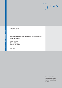 Individual-Level Loss Aversion in Riskless and Risky Choices