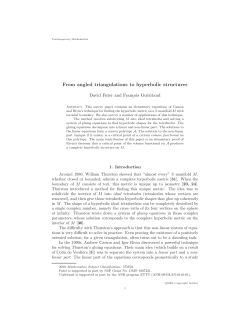 From angled triangulations to hyperbolic structures