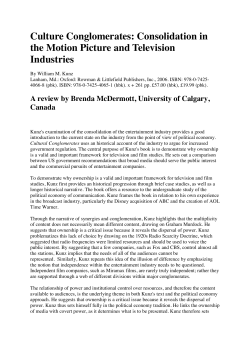 Culture Conglomerates - University of Nottingham