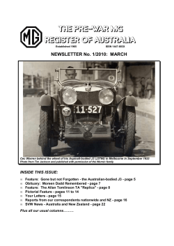 NEWSLETTER No. 1/2010 - The Pre