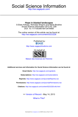 Social Science Information