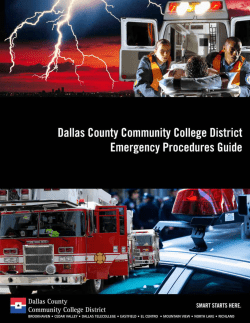 Emergency Procedures Guide - Dallas County Community College