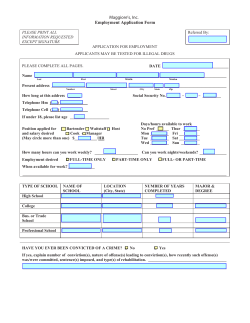 Employment Application