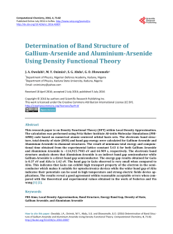 Determination of Band Structure of Gallium