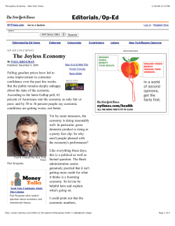 The Joyless Economy - New York Times