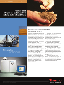 FlashEA&reg; 1112 Nitrogen and Carbon Analyzer for Soils, Sediments