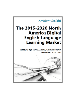 The 2015-2020 North America Digital English Language Learning