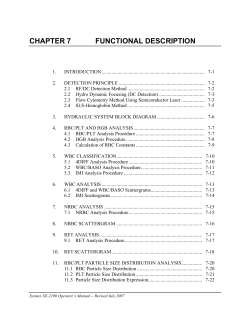 CHAPTER 7 FUNCTIONAL DESCRIPTION