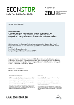 Commuting in multinodal urban systems