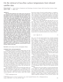 On the retrieval of lava-flow surface temperatures from