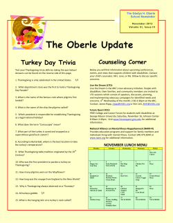 The Oberle Update