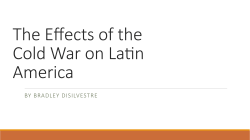 The Cold War and Latin America