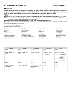 Unit 8 Age of Jackson