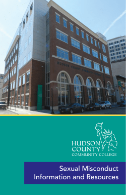 Sexual Misconduct Guide - Hudson County Community College