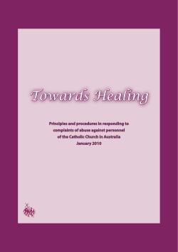 Towards Healing - Australian Catholic Bishops Conference