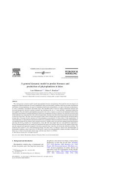 A general dynamic model to predict biomass and production of
