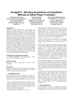 Blending Quantitative and Qualitative Methods to