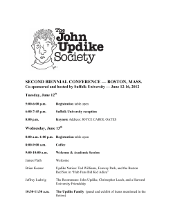 The John Updike Society - Blogs at Illinois Wesleyan