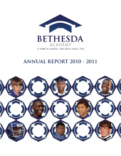 Annual Report - Bethesda Academy