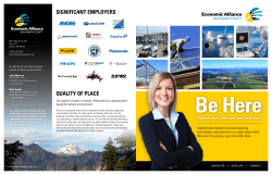 SIGNIFICANT EMPLOYERS QUALITY OF PLACE
