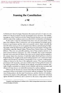 Framing the Constitution - jb