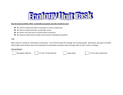 How do human activities affect sustainable ecosystems and why