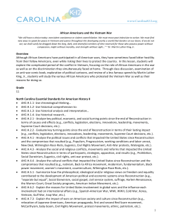 1 African Americans and the Vietnam War Overview Although