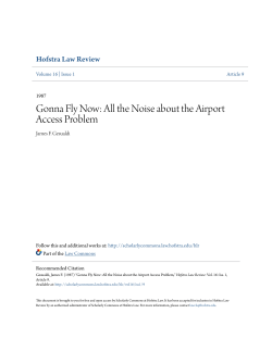 Gonna Fly Now: All the Noise about the Airport Access Problem