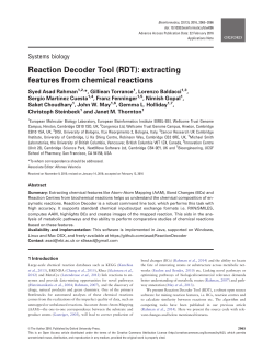 Reaction Decoder Tool (RDT): extracting features from chemical