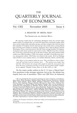 QUARTERLY JOURNAL OF ECONOMICS